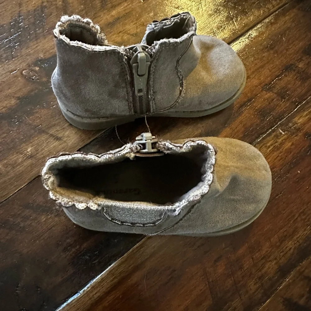 Garanimals Toddler Ankle Boots Gray Zipper Chelsea Style Size 5